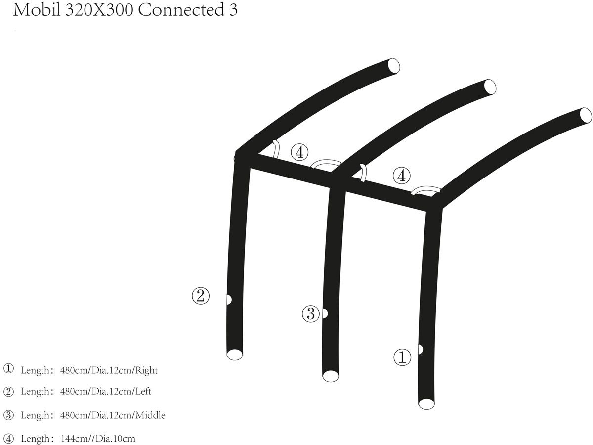 Obelink Mobil 320 Easy Air Connected Größe 3 Haupt Airtube Rechts