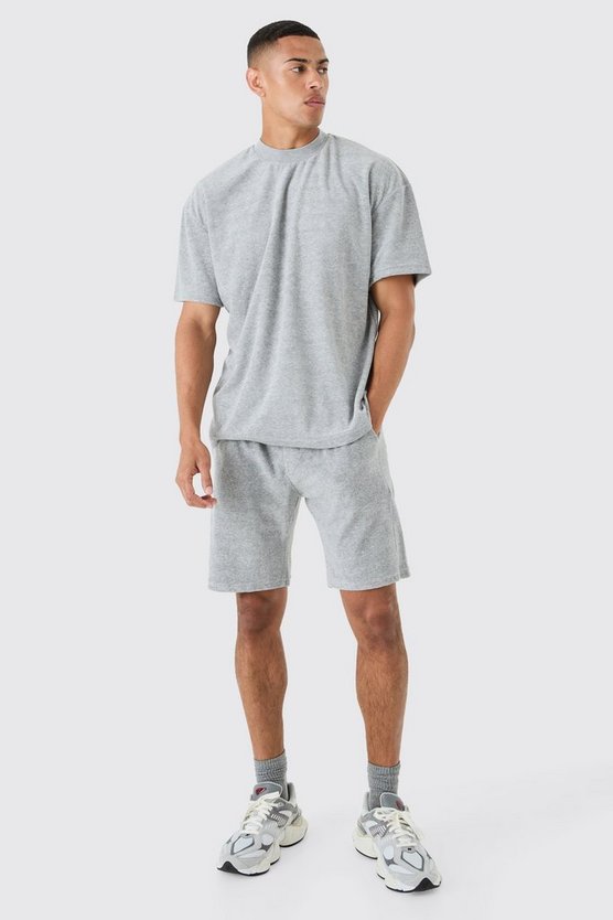 Oversize Frottee T-Shirt & Shorts