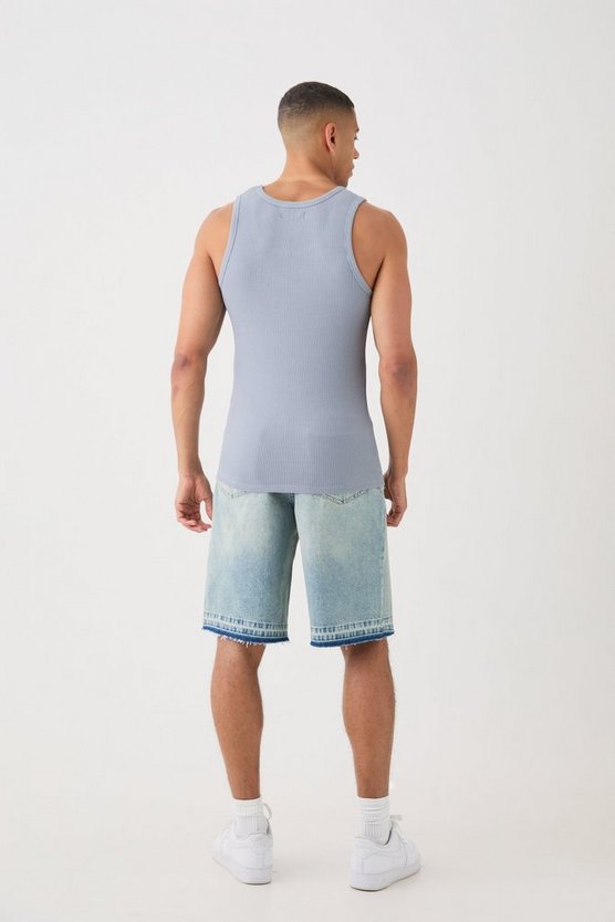 Tanktop in Waffeloptik