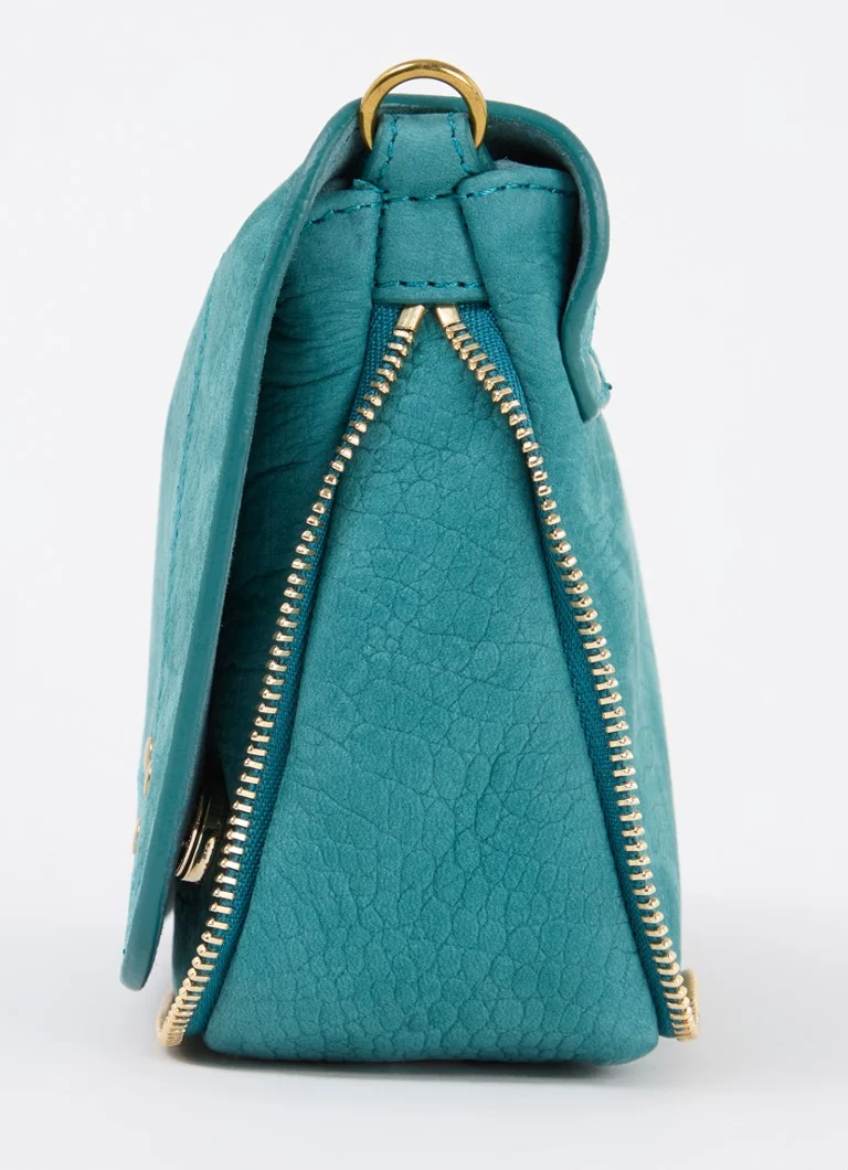 Jérôme Dreyfuss  Bobi S crossbodytas van suède met crocostructuur