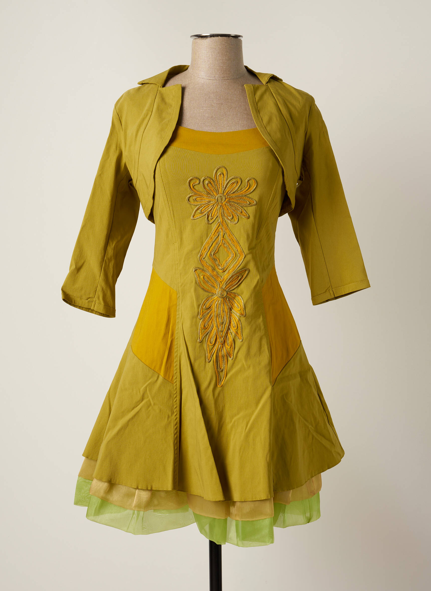 Just Side Ensembles Robe Femme couleur vert