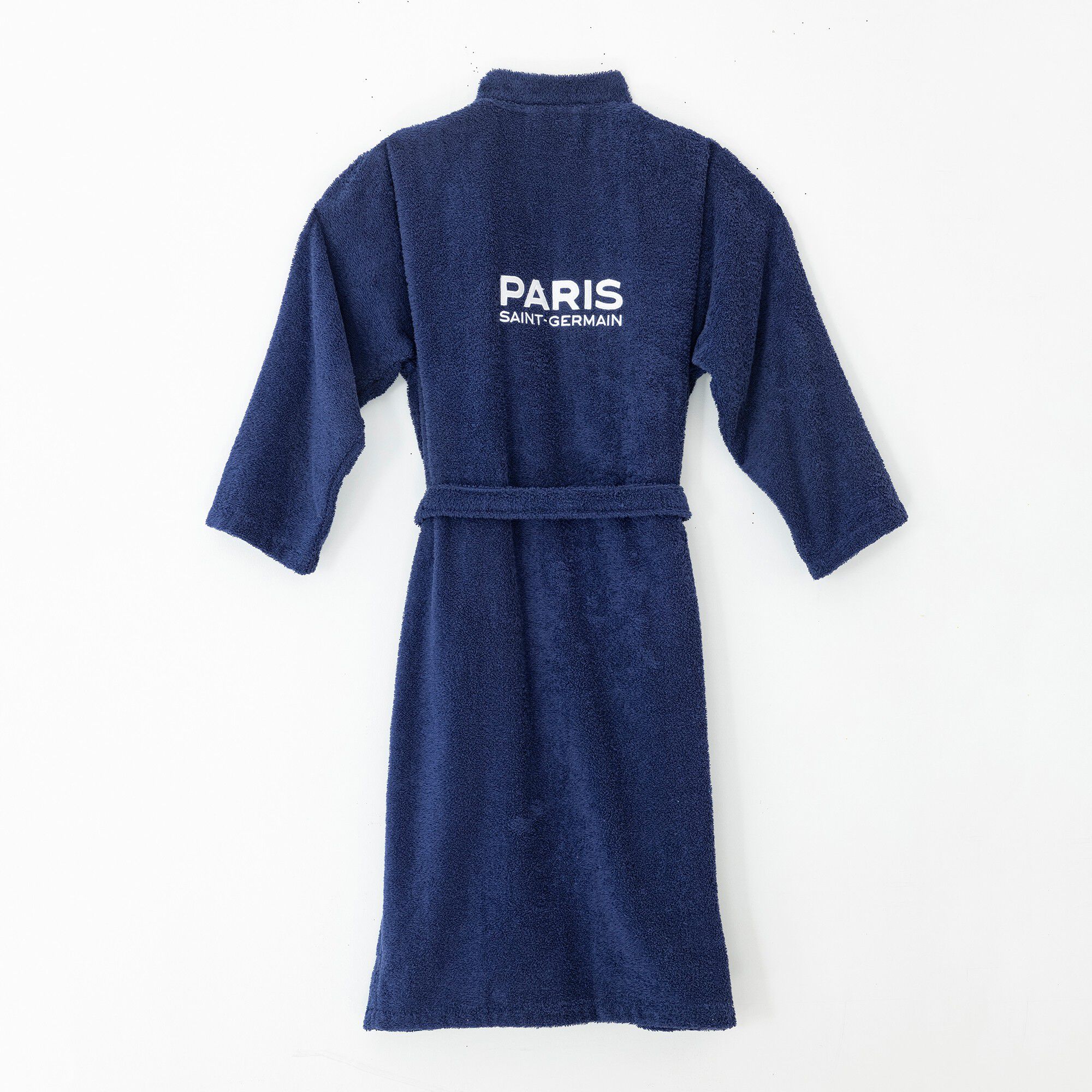 Peignoir de bain adulte col kimono PSG personnalisable éponge