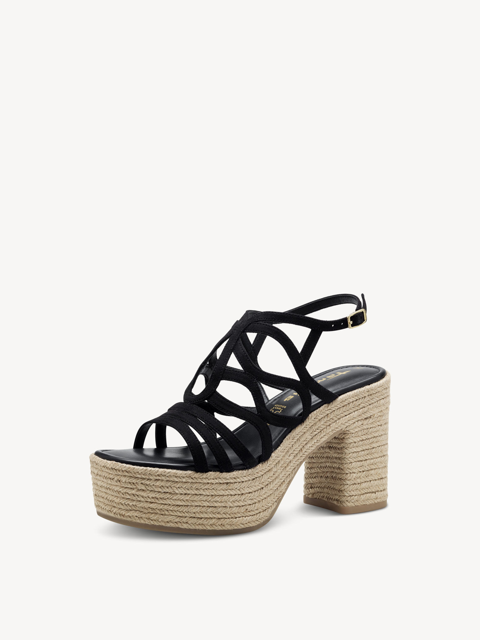 Sandale à talon - noir