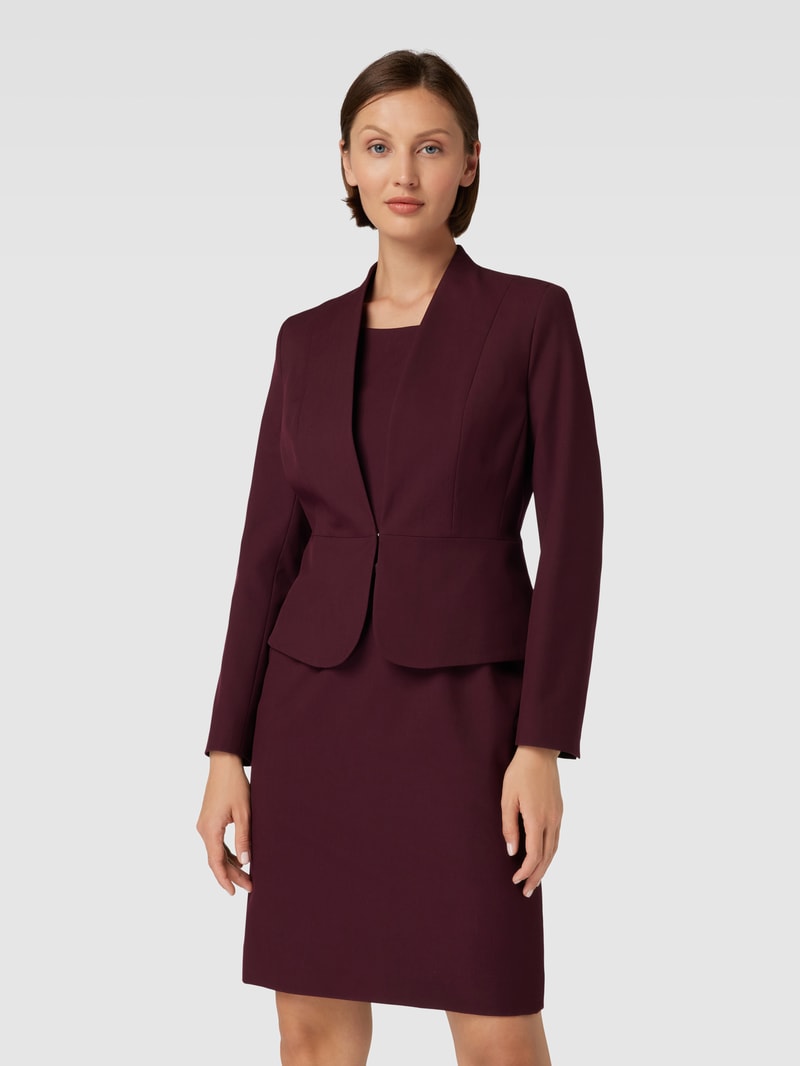 Blazer mit Hakenverschluss in bordeaux rot