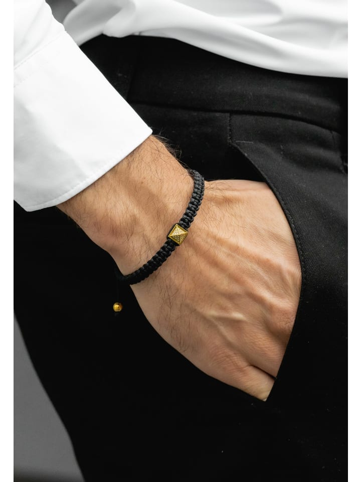 GT COLLECTION Armband Pyramid in black/gold günstig kaufen onesize