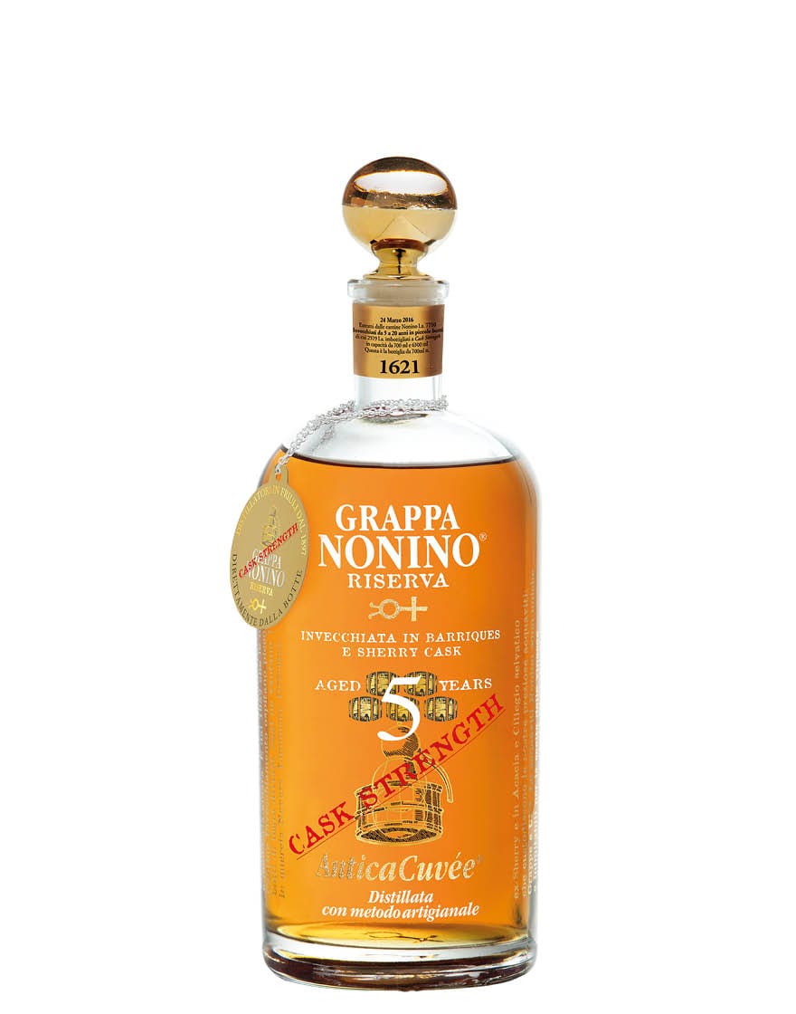 Grappa Antica Cuvée Riserva 5 Anni Cask Strength Nonino 0,7 ℓ