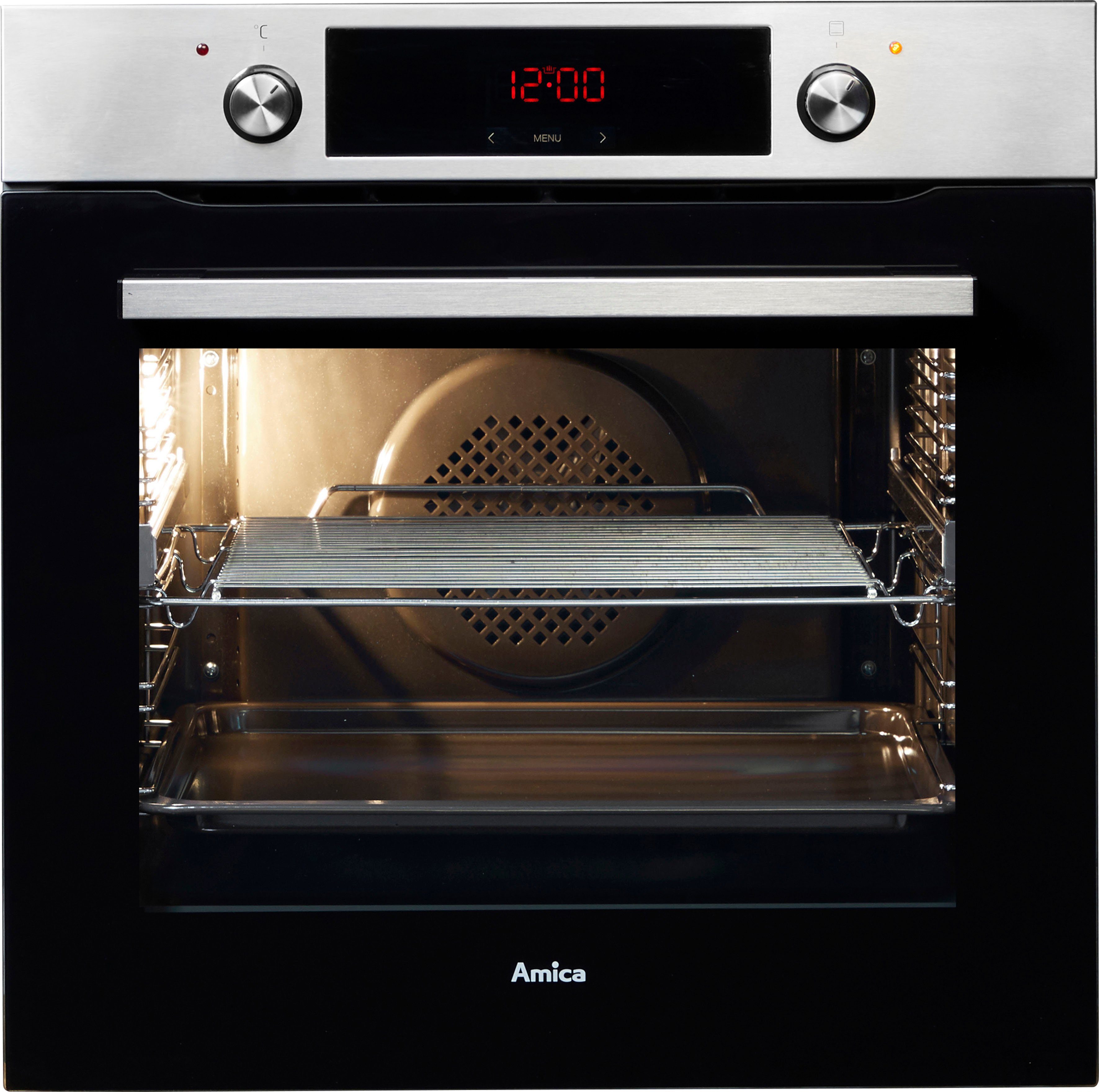 Amica Einbaubackofen EBX 943 110 E, mit 1-fach-Teleskopauszug, Steam Clean