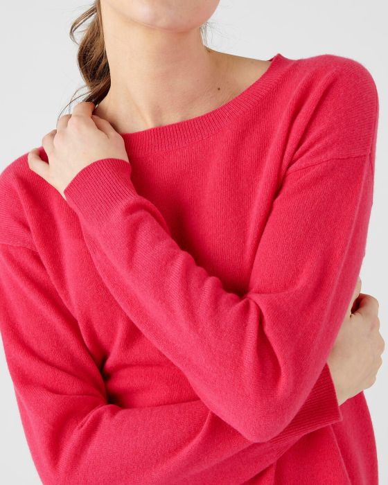 Pull col rond en pur cachemire