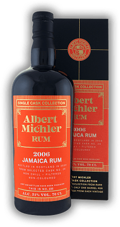Albert Michler Single Cask Jamaica 14 Years 2006/2020 51% Albert Michler Single Cask Jamaica 14 Years 2006/2020 51% Aus der stark limitierten Single Cask Edition 2021. Alter 06/20 - 0,7	 Liter - Vol 51%