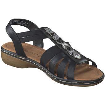 Puccetti Sandale in schwarz