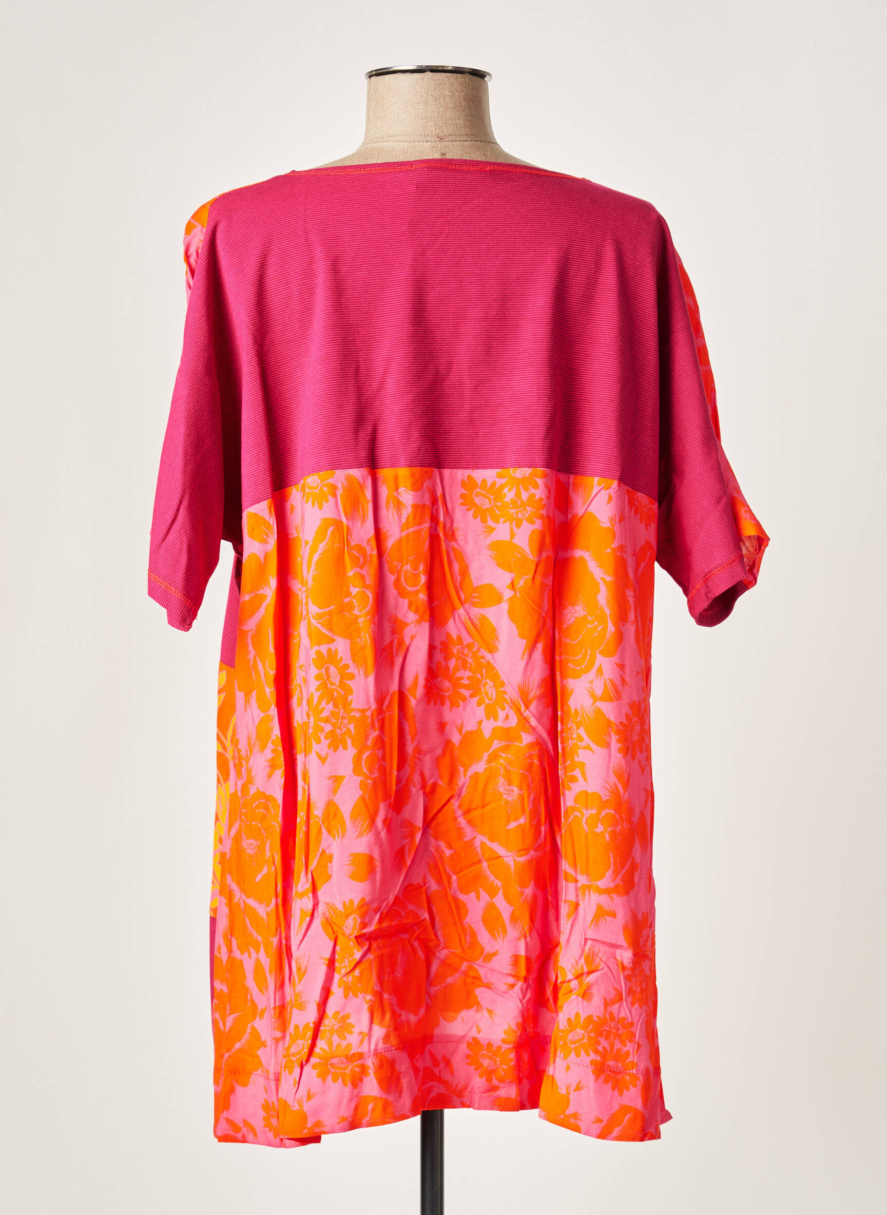 Franck Anna Tuniquemanchecourte Femme couleur orange