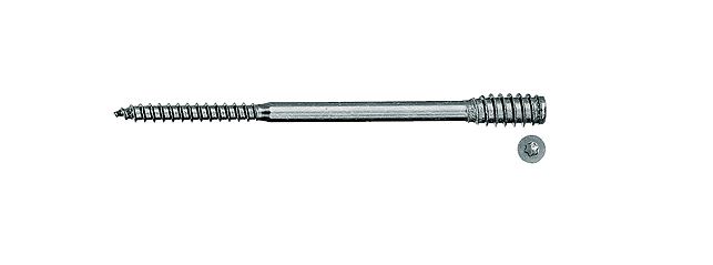 Fischer 512991 Distanzschraube ASL 6 x 175, elektrolytisch verzinkter Stahl, 100 Stück