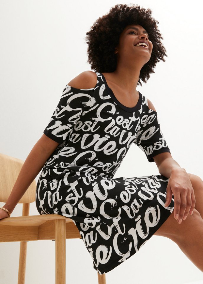 Cold-Shoulder-Kleid