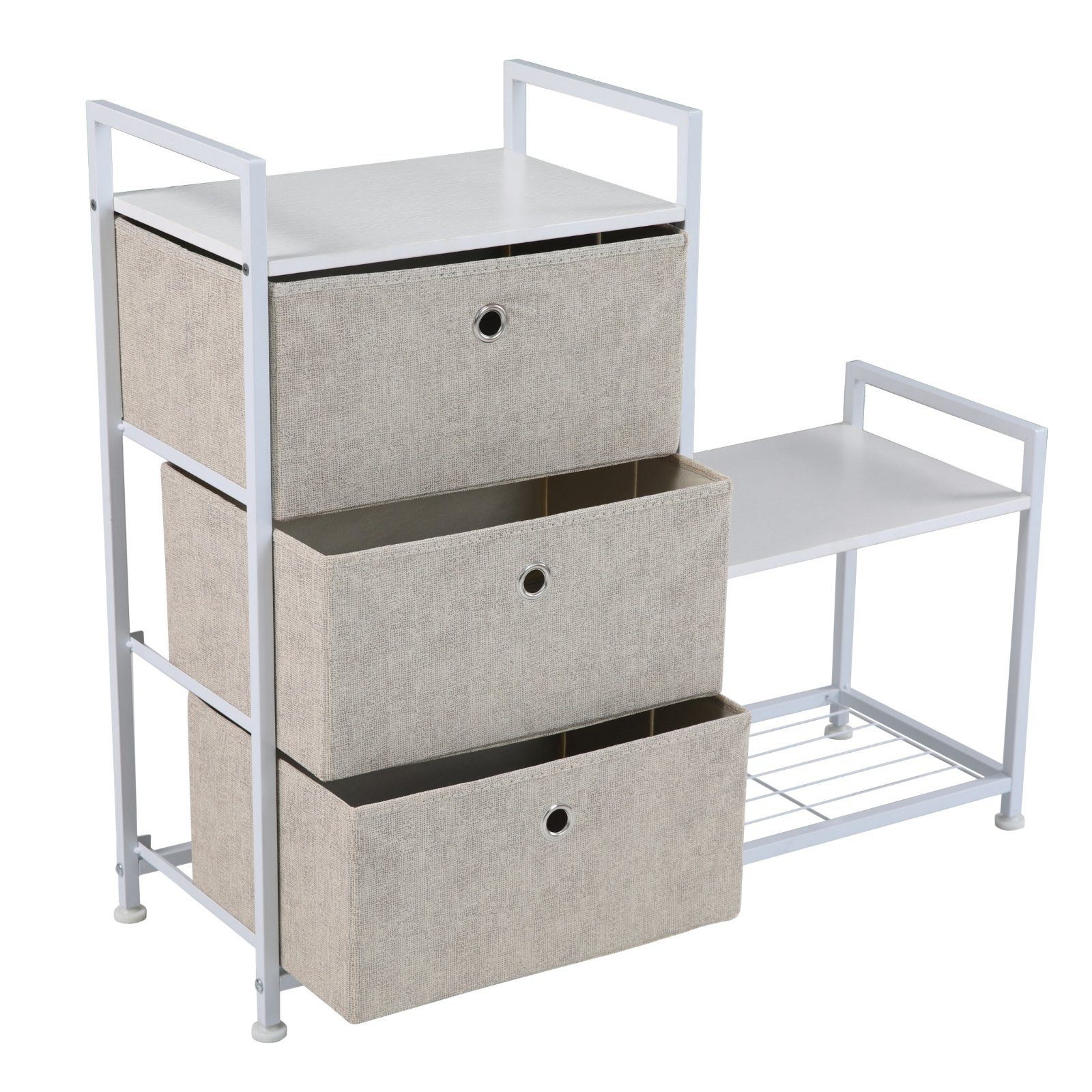 SVITA Sideboard RUNA, Stoffschubladen