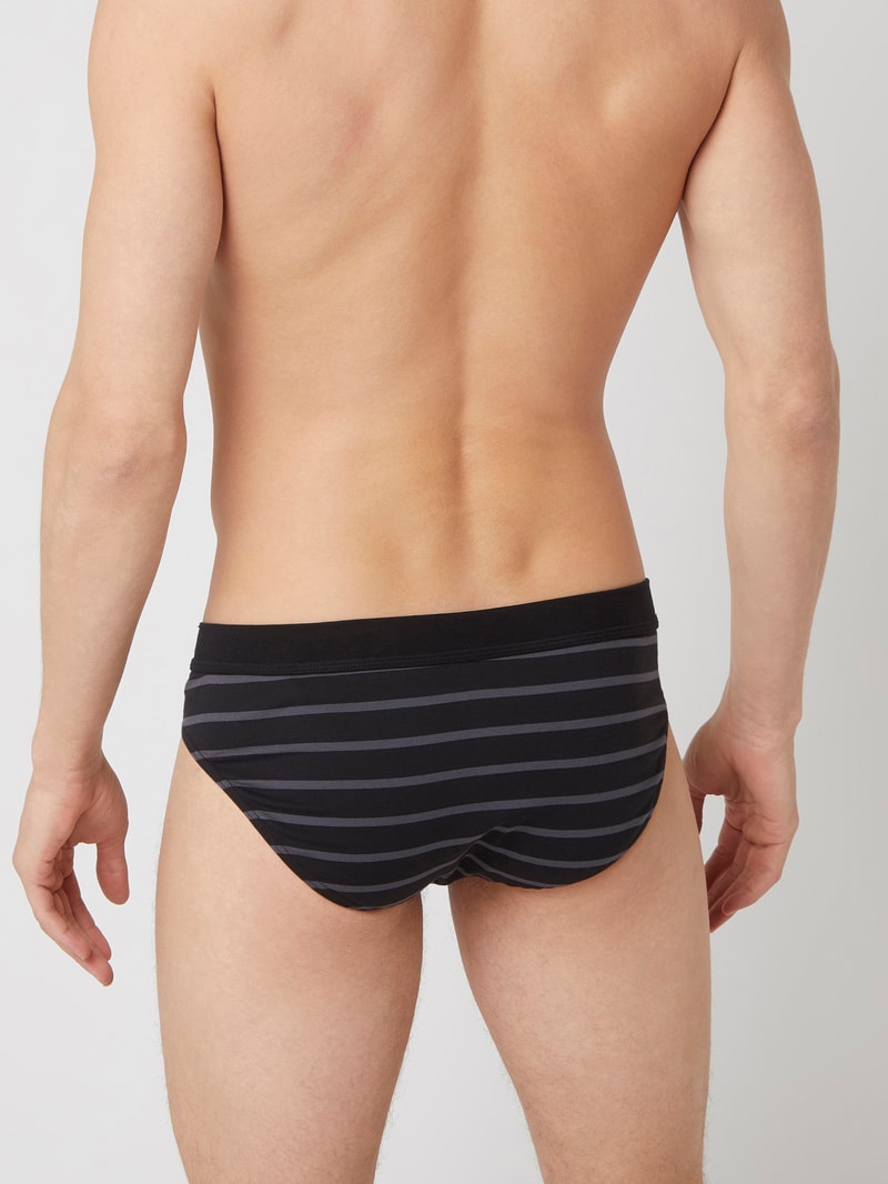 Slip im 3er-Pack in schwarz