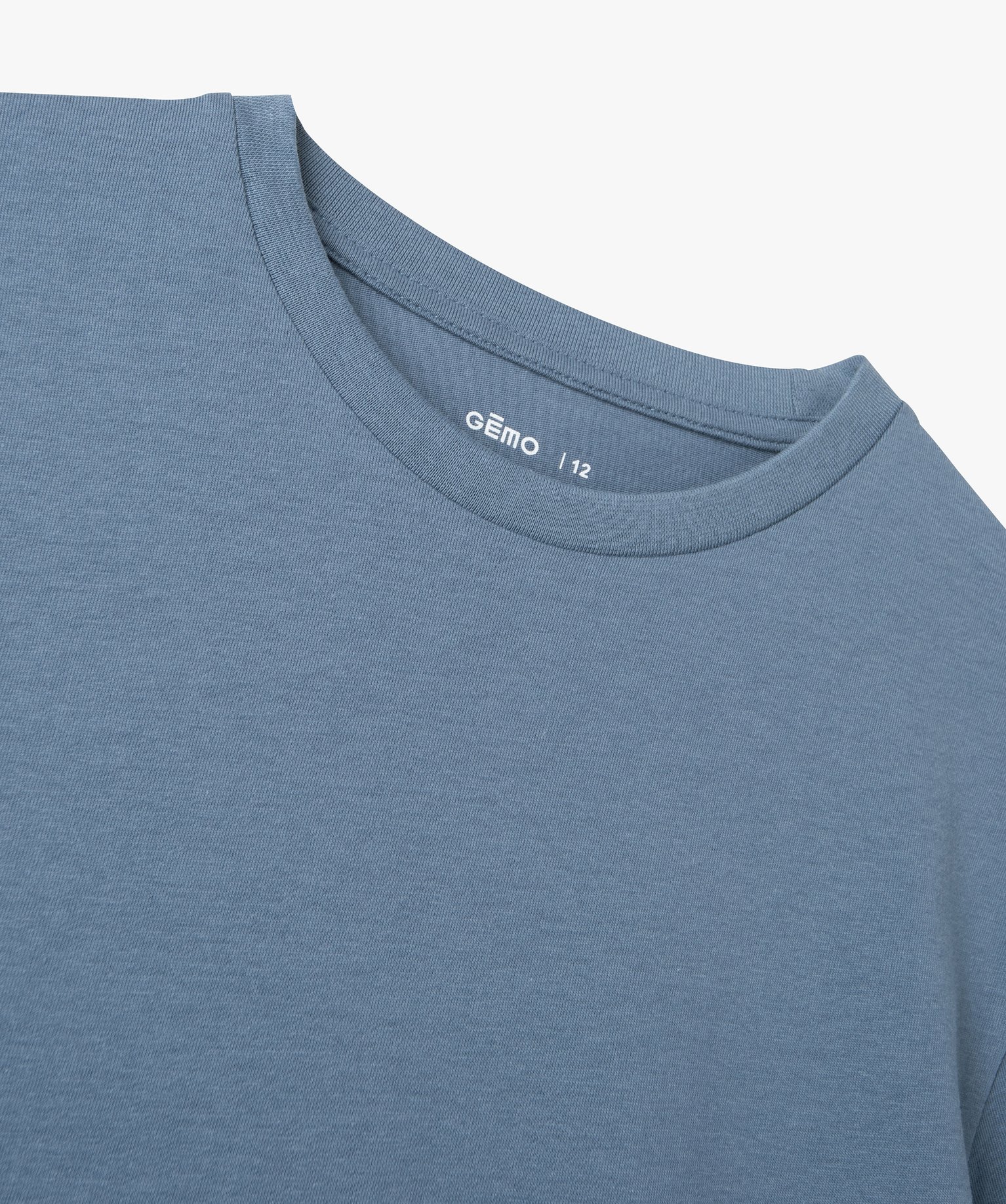 Tee-shirt à manches courtes uni Garçon bleu | GEMO