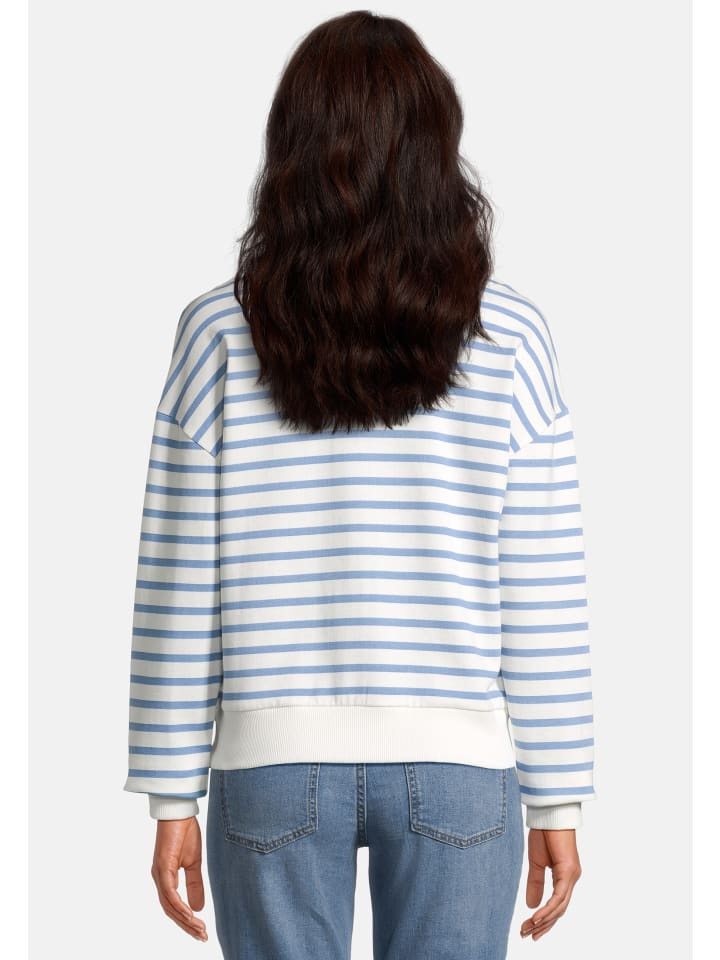 Salzhaut Sweatshirt LAFF in Offwhite Ice Blue günstig kaufen