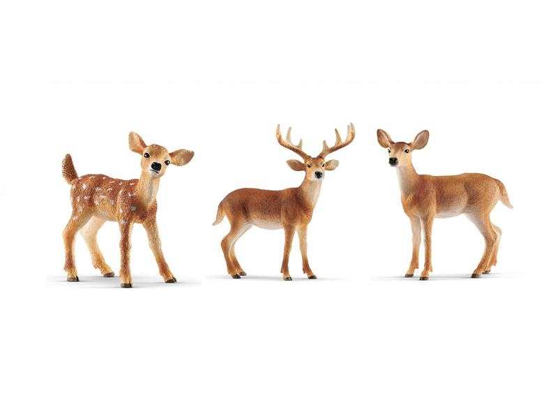 Figurines Animaux sauvages (Biche, Cerf, Faon)