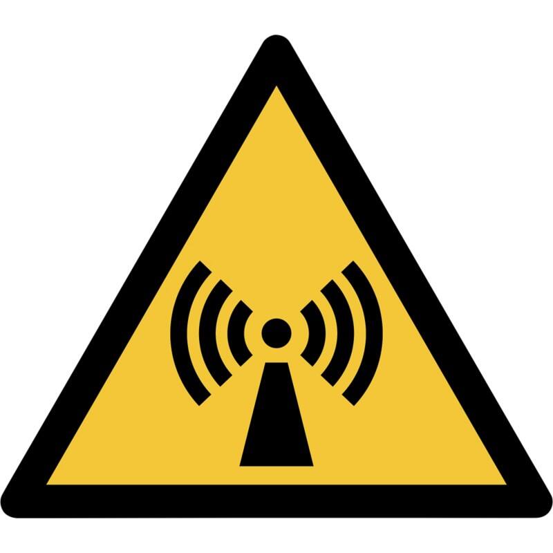 Djois Warnschild Warnung vor nichtionisierender Strahlung Klebstoff, einschraubbar PP (Polypropylen) 30 (B) x 0,14 (H) cm 3 Stück