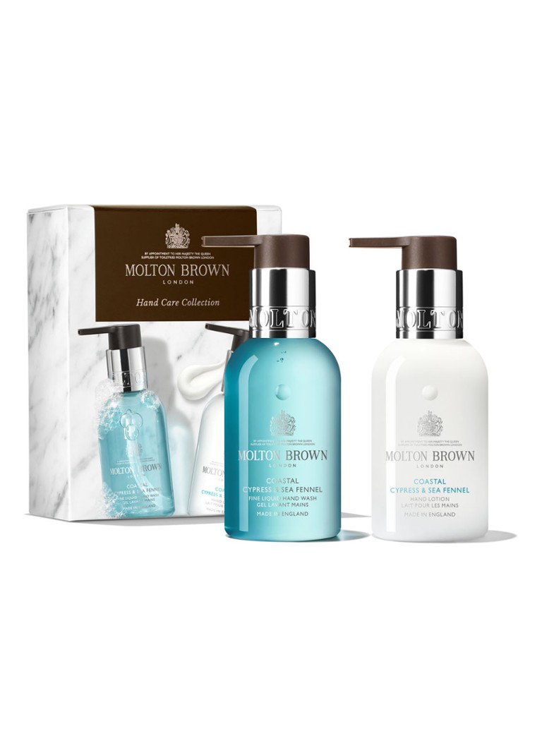 Collection de soins pour les mains Molton Brown Cyprès côtier et fenouil marin - coffret de soins