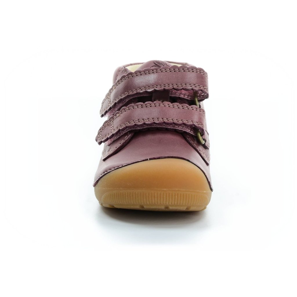 Bundgaard Petit Strap Blonde Dark Rose weinrote Mid Cut Barfußschuhe