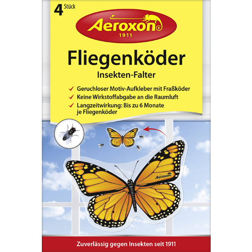 AEROXON Fliegenköder Insekten Falter  4 St