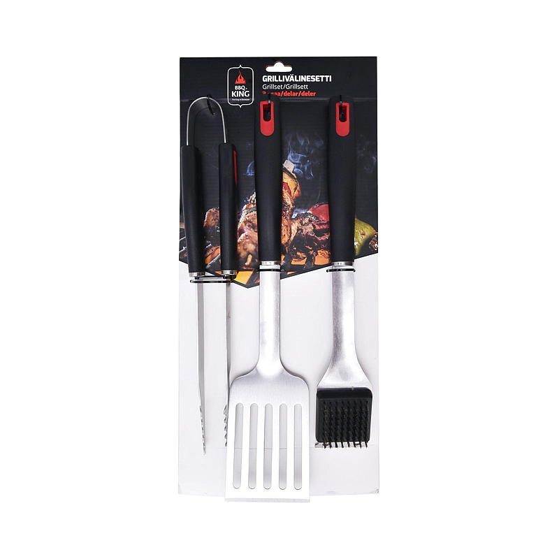 BBQ KING Grillsett 3 deler, BBQ King