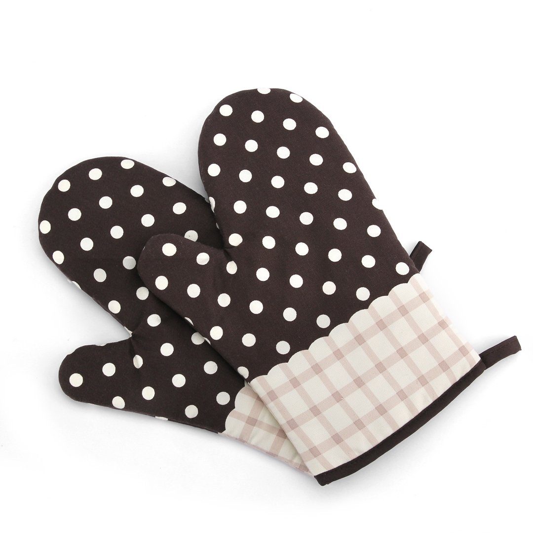 FIDDY Topfhandschuhe Baumwollbackhandschuh-Set - rutschfest, (hitzebeständige Baumwollbackhandschuhe), geeignet für Küche, Backen, Grillen, 2 Stück.