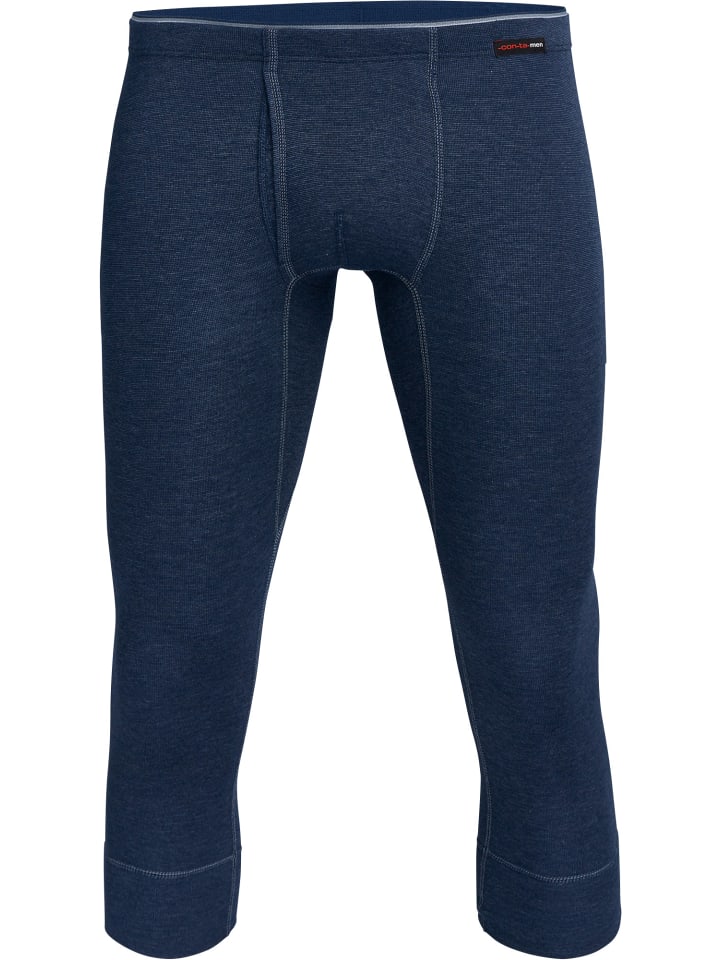 Con-ta Thermo, Baumwolle, Feinripp Thermo-Hose, 3/4-lang in marine günstig kaufen