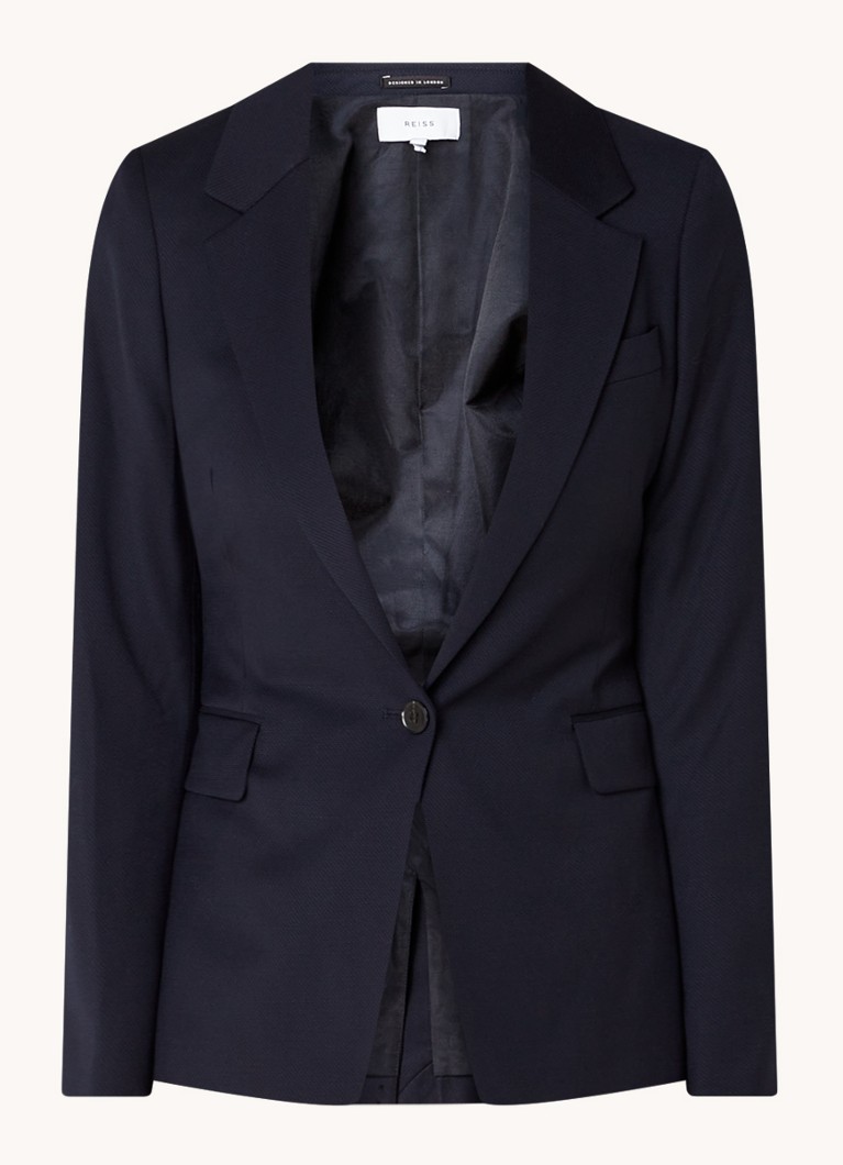 Reiss Haisley blazer in wool blend with flap pockets