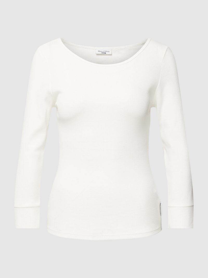 T-Shirt mit 3/4-Arm in offwhite