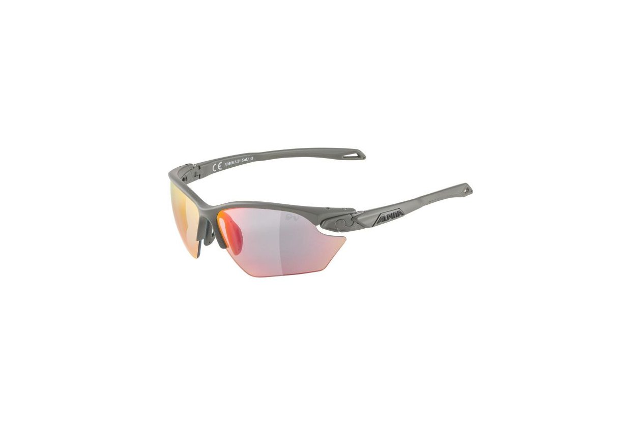 Alpina Twist Five S HR QV moon-grey matt / rainbow mirror lens