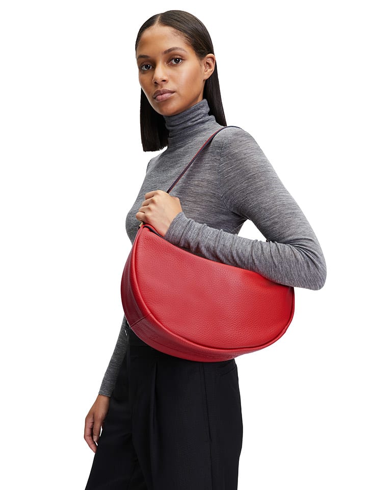 LIEBESKIND BERLIN Leder-Schultertasche in Rot - (B)37,5 x (H)24,5 x (T)13 cm günstig kaufen onesize