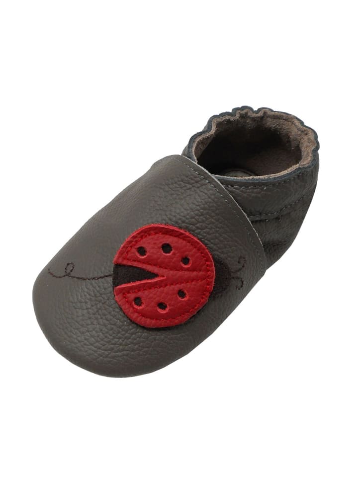 Yalion Leder-Krabbelschuhe 