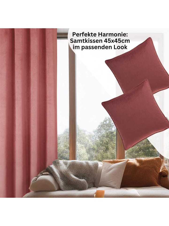 Tom Tailor TT Ösenvorhang VelvetSignature 140 x 250 cm in Rose günstig kaufen 140 x 250 cm