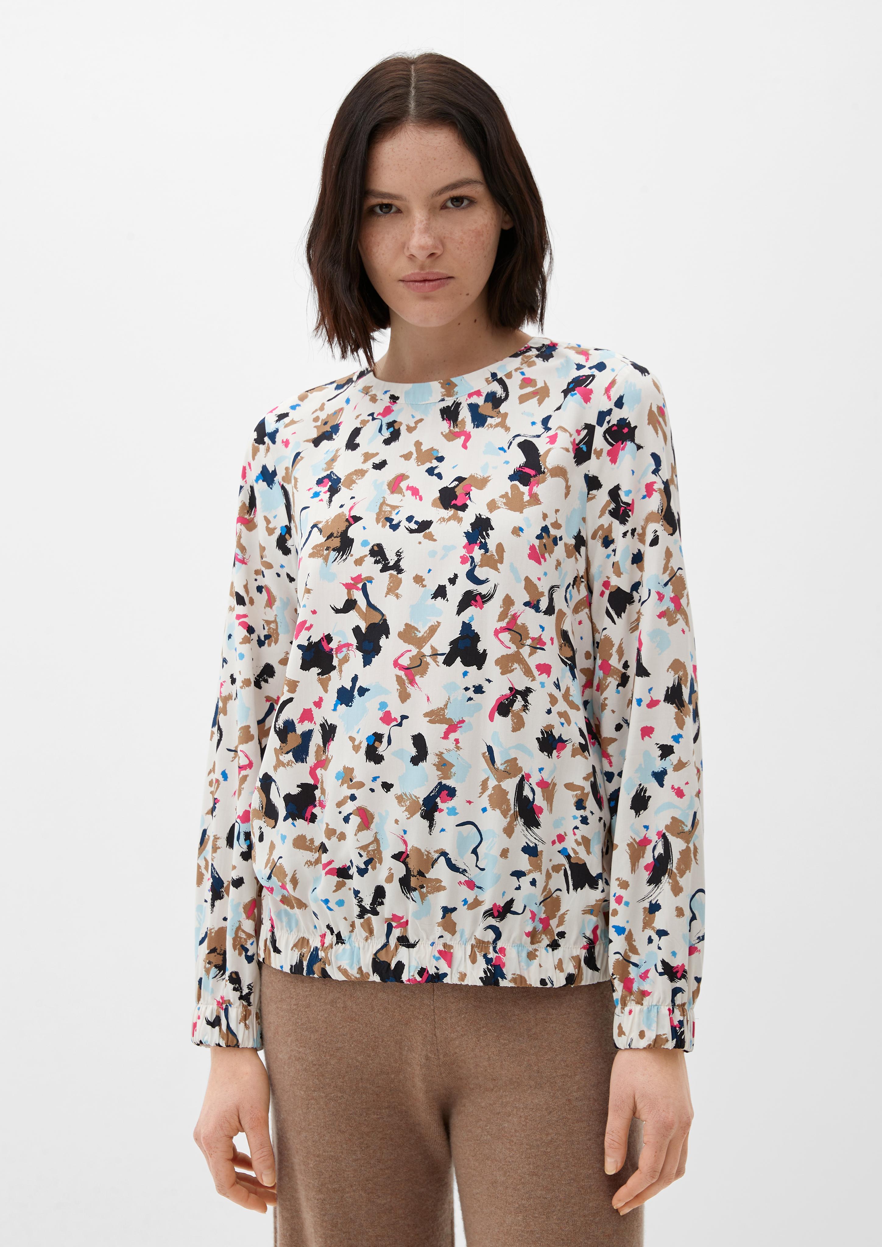 Viskosebluse in abstraktem Muster  2124883-02A0