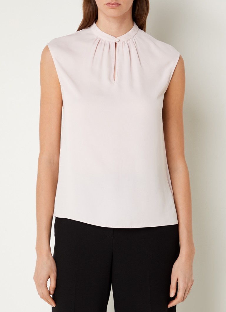 Hobbs Carys tunic with round neckline