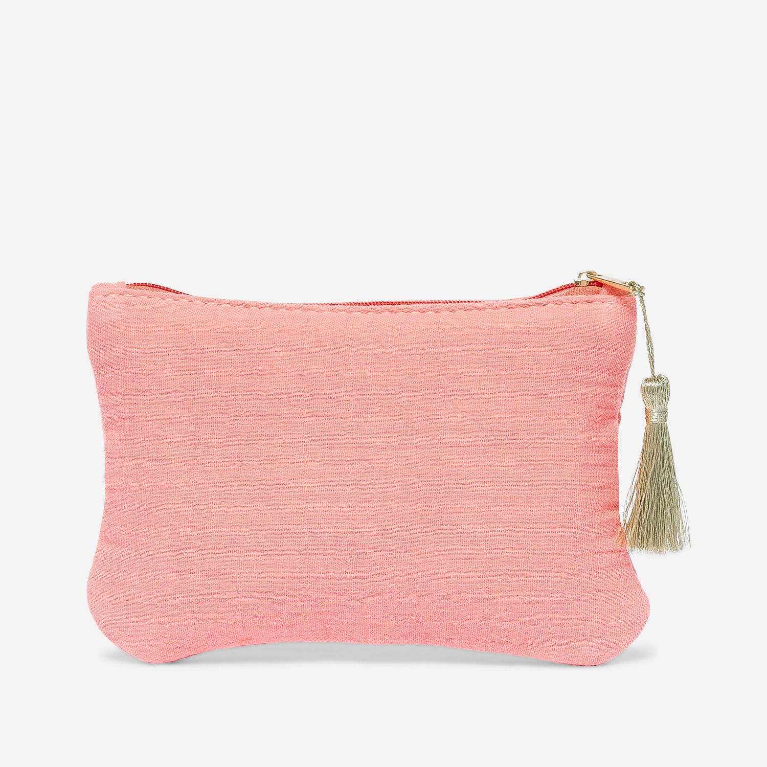 Pochette rose avec message doré