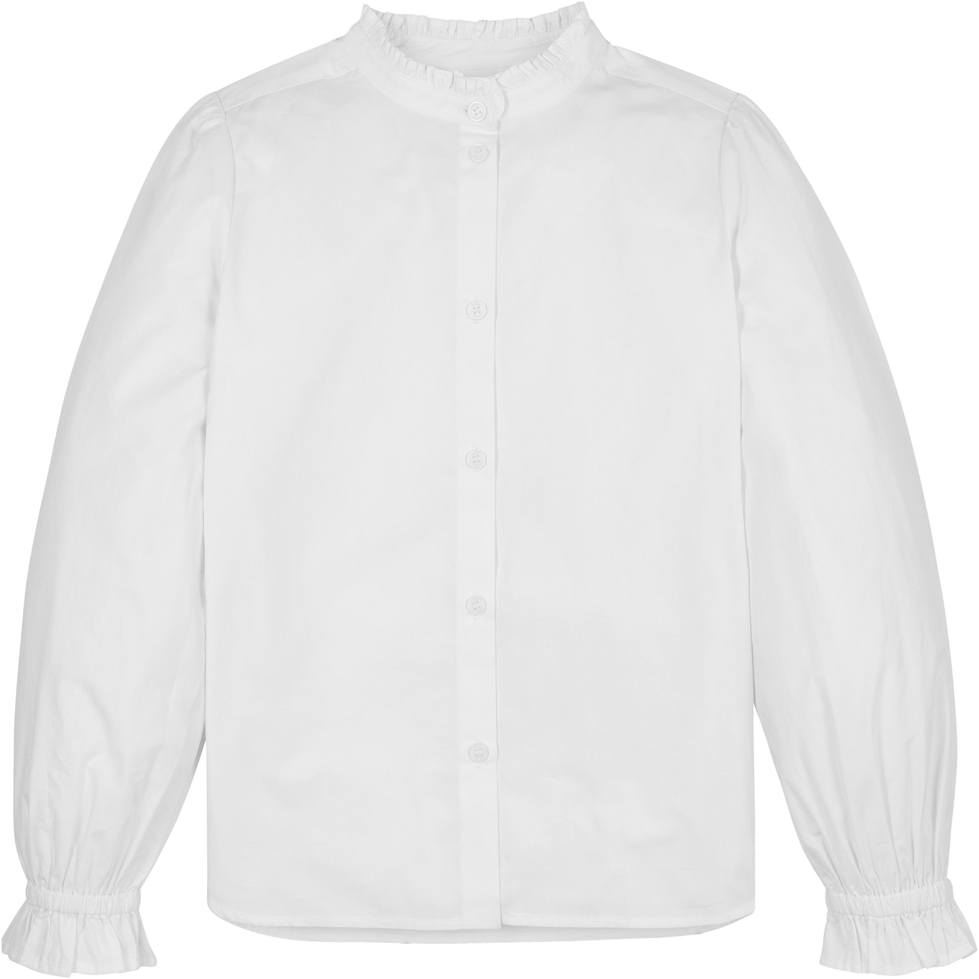Tommy Hilfiger Klassische Bluse RUFFLE COLLAR SHIRT