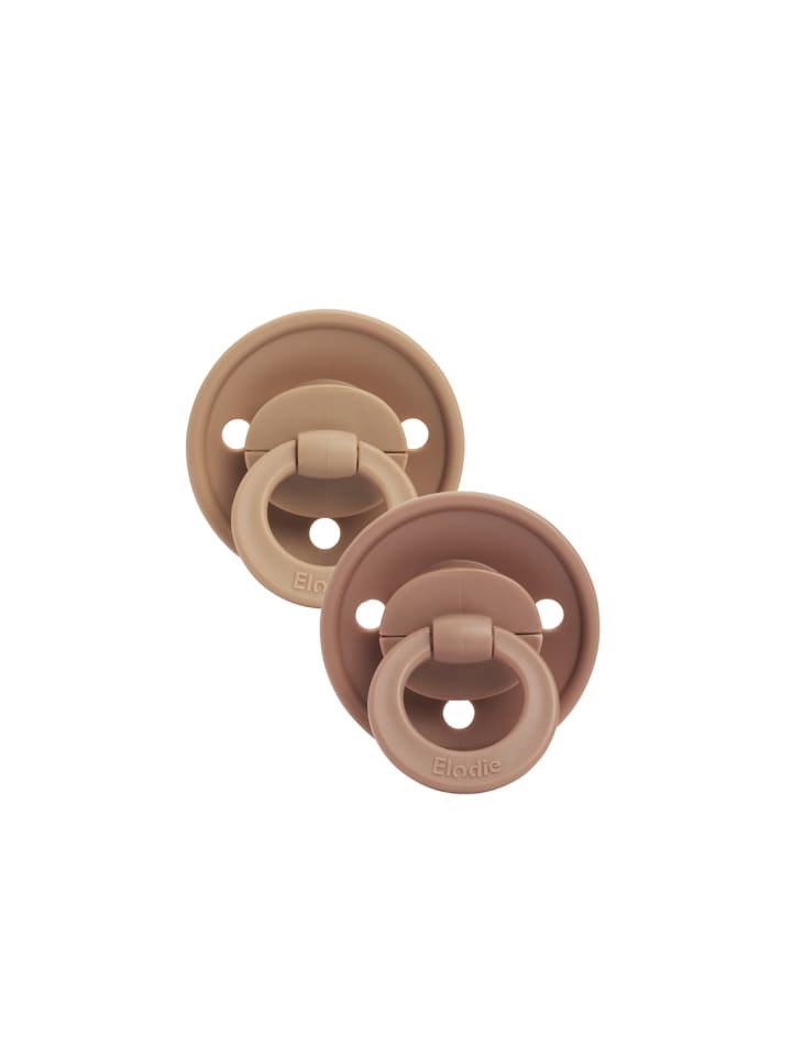 Elodie Details Schnuller 2er-Set Naturkautschuk - Soft Terracotta - ab 3 Monate günstig kaufen onesize