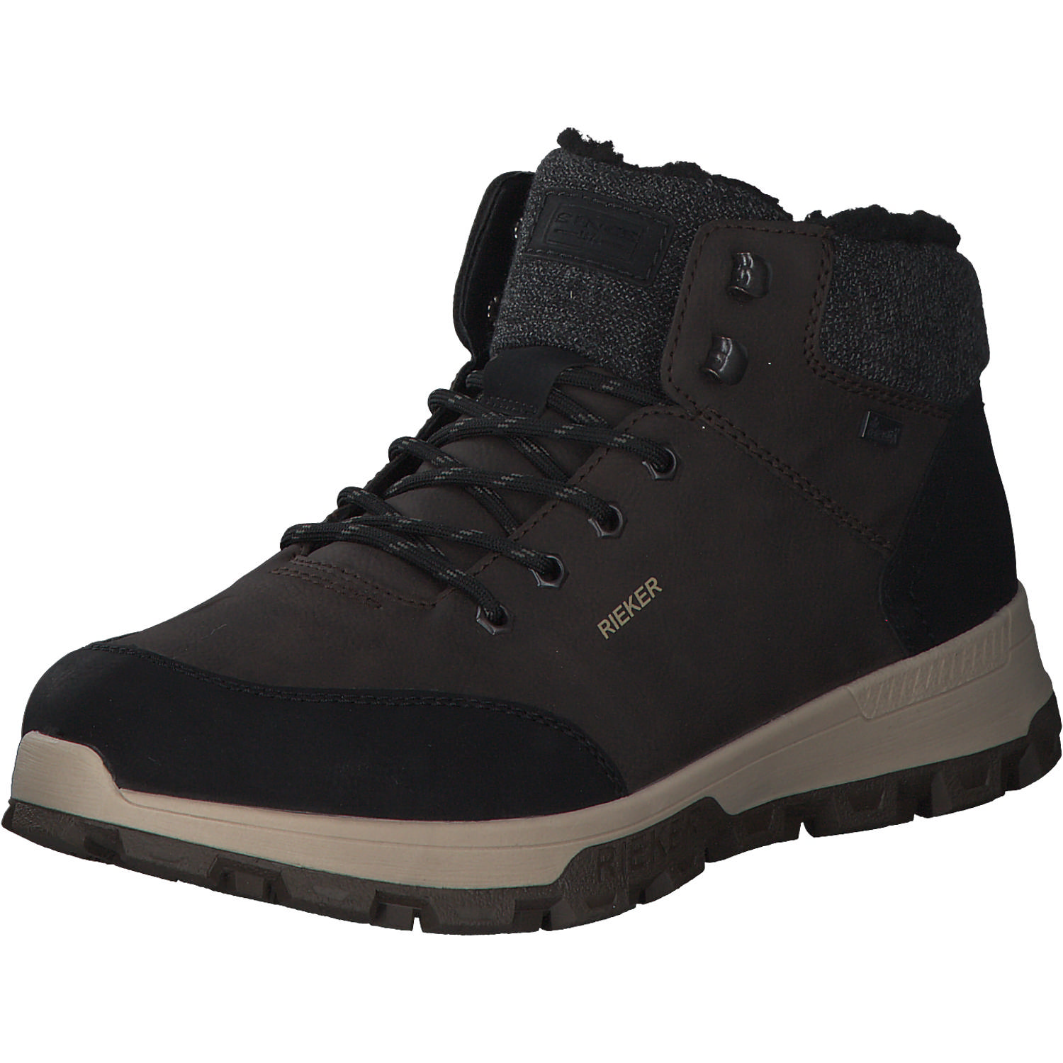 Rieker 35534, Winterstiefeletten, Herren, Schwarz/Grau