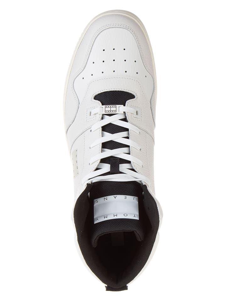 Tommy Hilfiger Shoes Leder-Sneakers in Creme günstig kaufen 46