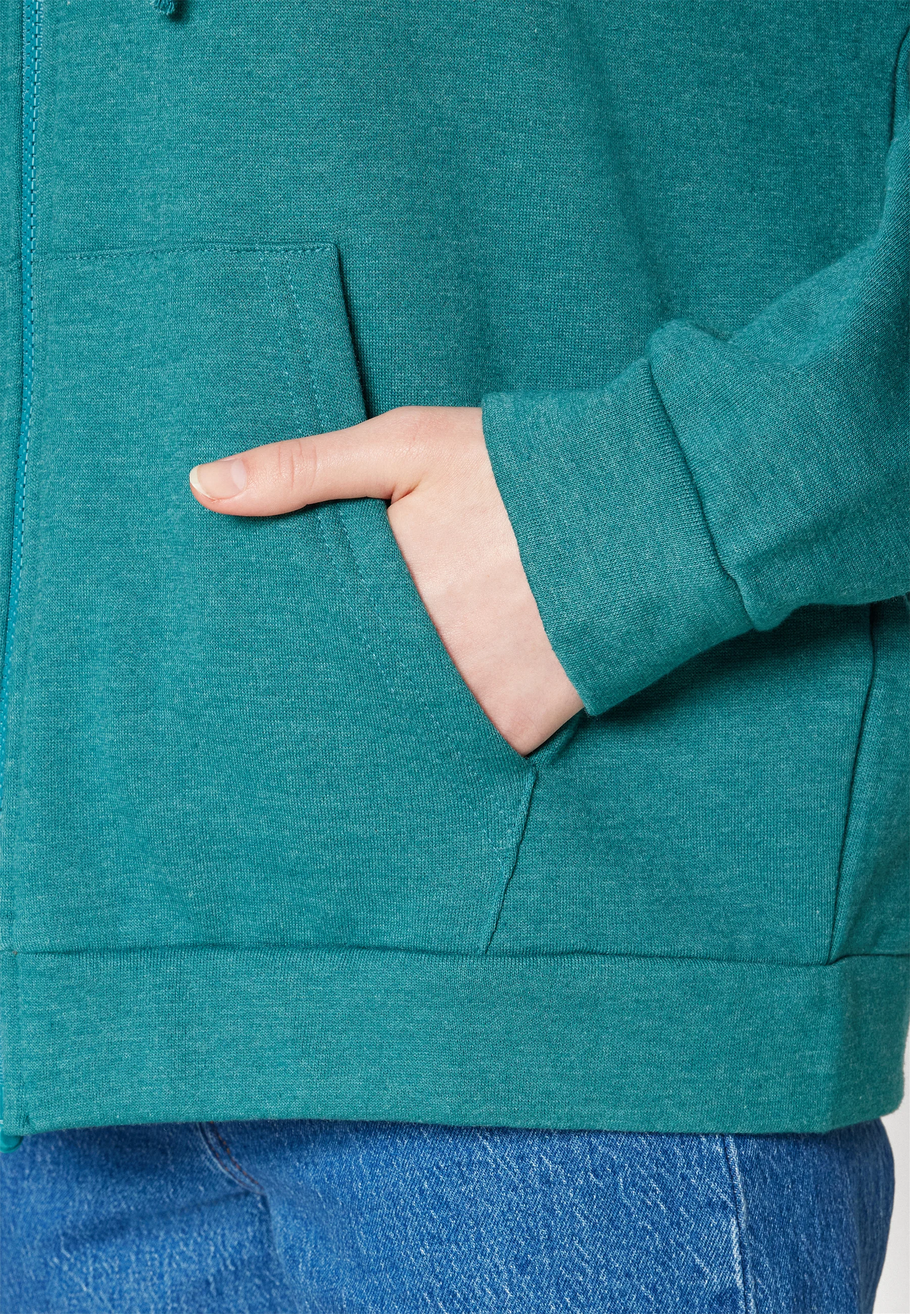 Even&Odd CHAQUETA BÁSICA OVERTamañoD CON CAPUCHA Y CREMALLERA ADAPTABLE - Sudadera con cremallera