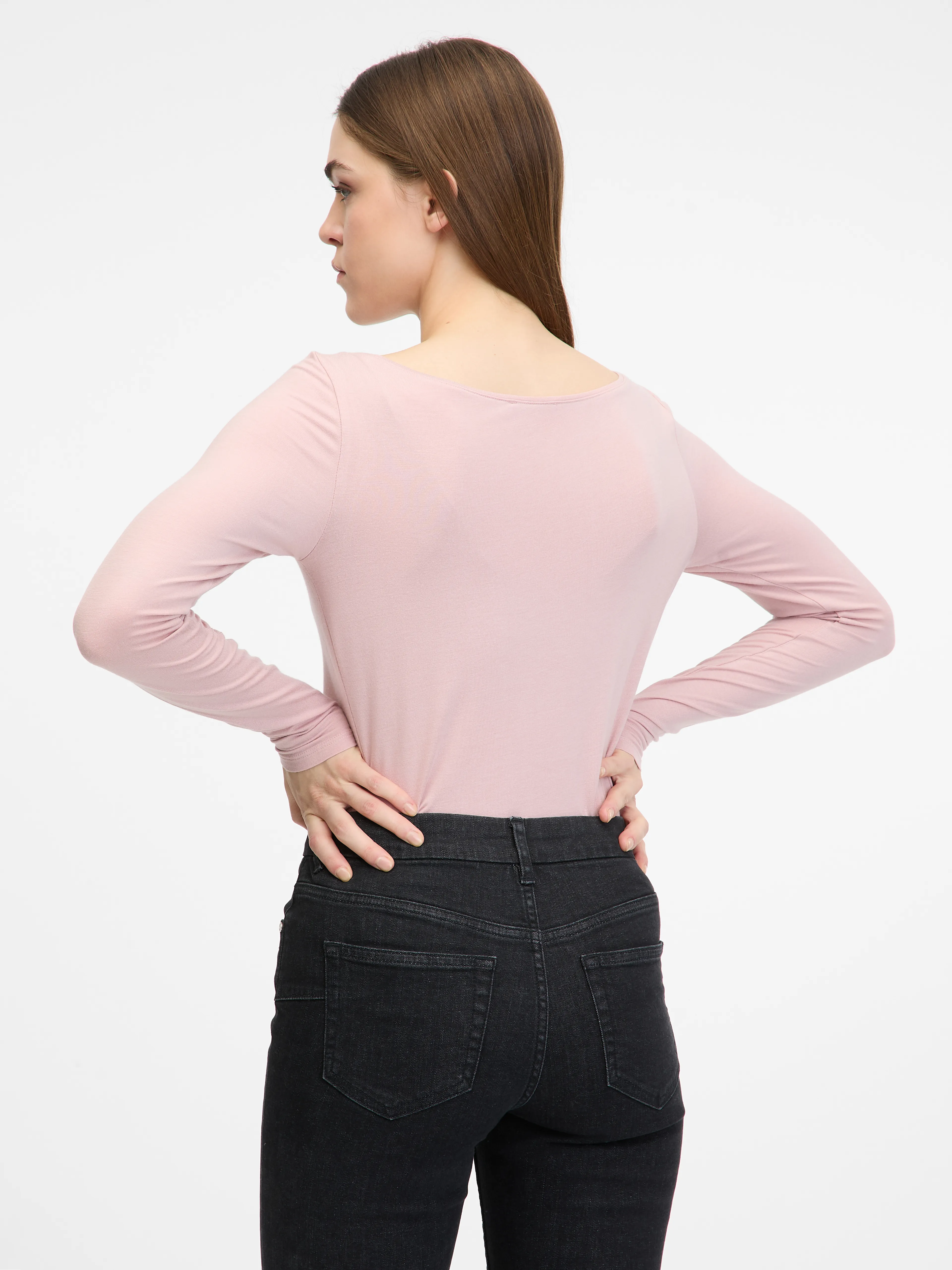 Hellrosa Damen-Langarmshirt ORSAY