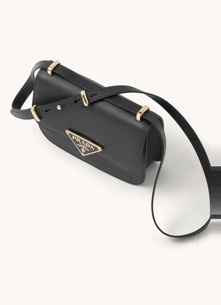 Prada leather crossbody bag