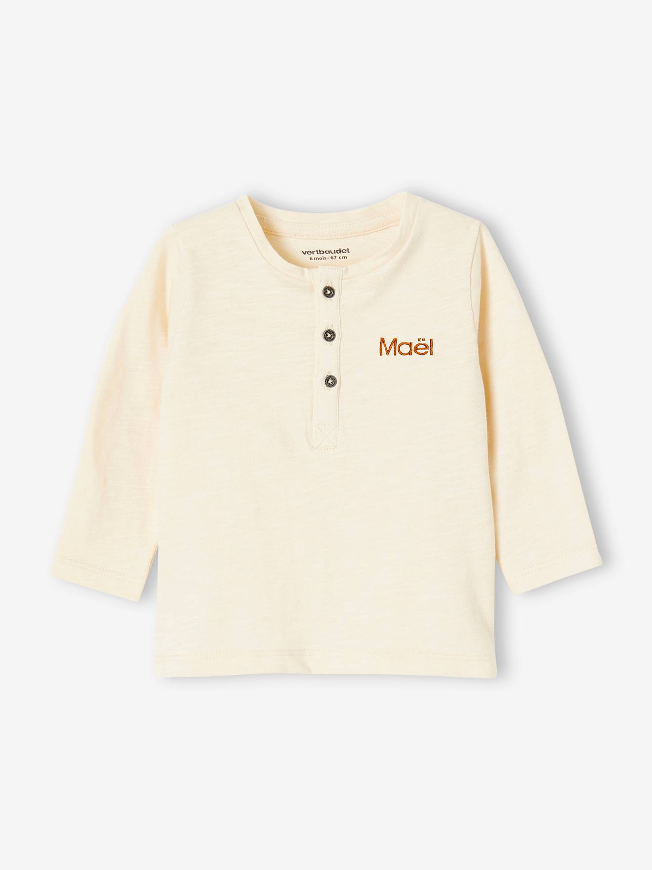 T-shirt tunisien bébé garçon BASICS personnalisable encre