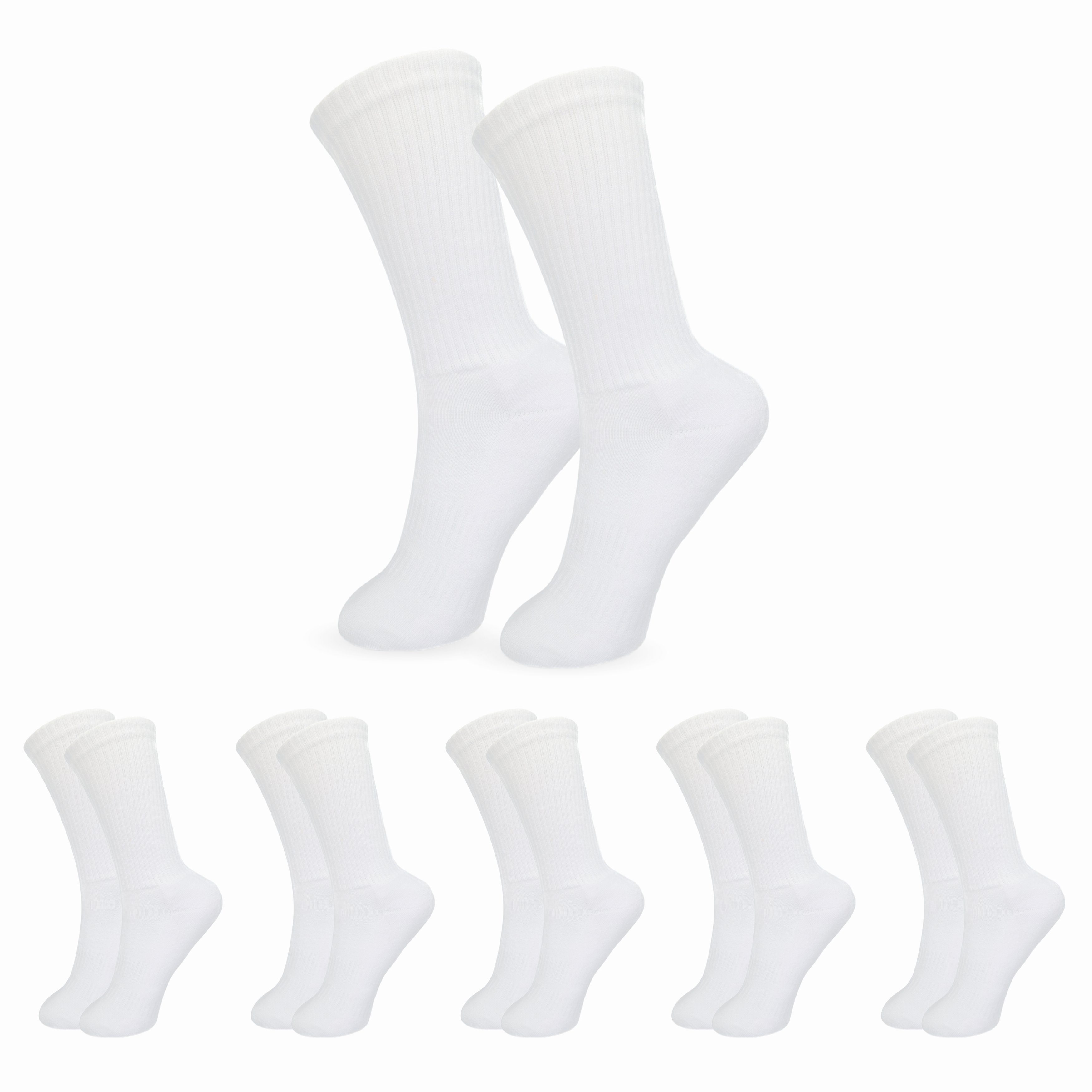 SO.I Tennissocken Sport Socken Für Damen & Herren Lange Freizeit-Socken aus Baumwolle (ohne drückende Naht, 5-15er Pack) Atmungsaktive Funktion