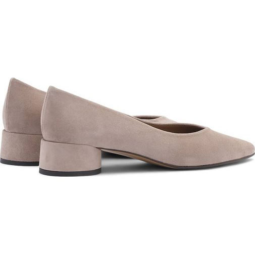 Lottusse Taupe Lamm Wildleder Ballerinas