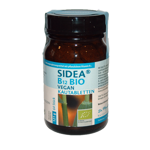 SIDEA B12 Bio vegan Kautabletten  64 St  Kautabletten