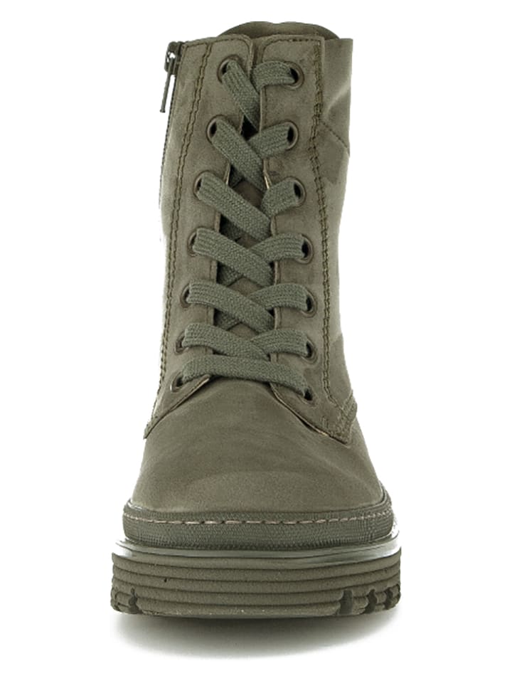 Gabor Leder-Boots in Khaki günstig kaufen